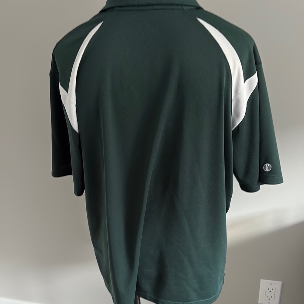 Holloway Green and White Performance Polo Shirt - Picture 5 of 9